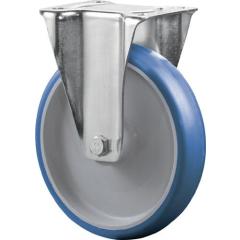 Bockrolle D.125mm Trgf.175kg Polyurethan,blau Platte L104xB80mm BS ROLLEN