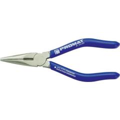 Flachrundzange L.160mm flach-rund ger.pol.Ku.-Überzug TECWERK