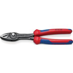 Frontgreifzange TwinGrip L.200mm pol.Comfort-Griff schwarz atram.KNIPEX