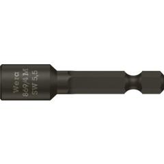 Steckschlüsseleinsatz 869/4M m.6-KT.-Antr.SW 5,5mm L.50mm m.Magnet WERA