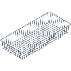 Drahtkorb H.120mm B.800mm T.350mm weißalu.m.2 Trägern ALFER ELEMENT SYSTEM