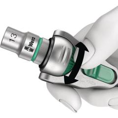 Schwenk- u.U.-Knarre Zyklop Speed 1/2 Zoll Anz.Z.72 L.277mm 2K-Griff WERA