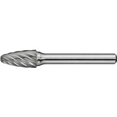 Frässtift RBF INOX Ø 6 mm Kopf-L.18 mm Schaft-Ø 6 mm HM Verz.Normal,fein TECWERK