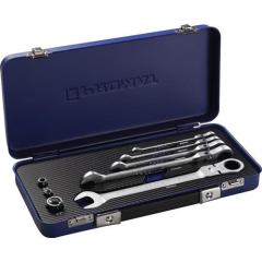 Maulringratschenschlüsselsatz 8-tlg.SW 8-19mm Rings.flex.TECWERK