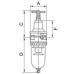 Filterregler Stand.Gew.mm 19,17 BG III G 1/2 Zoll 0,5-10bar 3000l/min RIEGLER