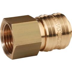 Schnellverschlusskupplung DN 7,2,IG MS blk Gew.G 3/8 Zoll 15,39mm TECWERK | 10 Stück