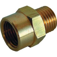 Doppelgewindenippel MS AG G 1/4 IG G 3/8 EWO | 10 Stück