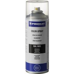 Colorspray tiefschwarz hochglänzend RAL 9005 400 ml Spraydose TECWERK CHEMICALS | 6 Stück