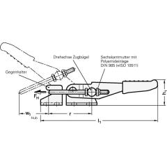 Verschluss-Spanner GN 851 STA Haltekraft FH 1600 N GANTER