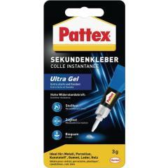 Sekundenkleber Ultra Gel 3g farblos Tube PATTEX | 12 Stück