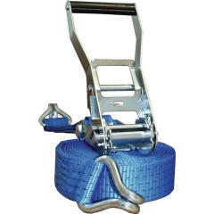 Zurrgurt DIN EN 12195-2 L.6m B.50mm m.Ratsche+Spitzh.LC U 5000 daN TECWERK