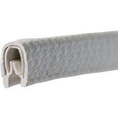 Kantenschutz Klemmber.3-6mm L.10m B.12mm H.17,5mm weiß-grau TECWERK | 10 Stück