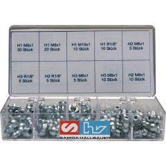 Schmiernippelsortiment 110-tlg.SAMOA HALLBAUER