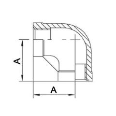 Gewindefitting 90Grad IG NPS 3/4 Zoll | 10 Stück