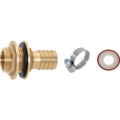 Regentonnenanschluss Set 1 Zoll MS Schl.-Gr.25mm IG 3/4 Zoll GEKA | 6 Stück