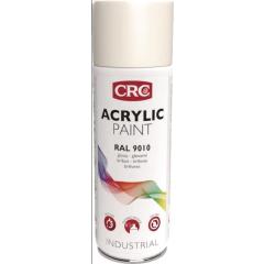 Farbschutzlackspray ACRYLIC PAINT reinweiss glänzend RAL9010 400ml Spraydose CRC | 6 Stück
