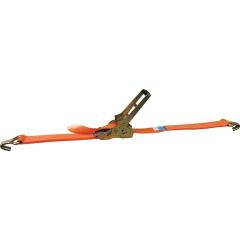 Zurrgurt DIN EN 12195-2 L.6m B.50mm Getriebezugratsche+Spitzh.