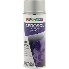 Buntlackspray AEROSOL Art weißalu.seidenmatt RAL 9006 400ml Spraydose | 6 Stück