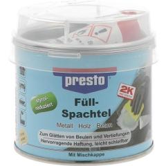 2K-Füllspachtel ocker,Härter rot 250g Dose PRESTO | 6 Stück