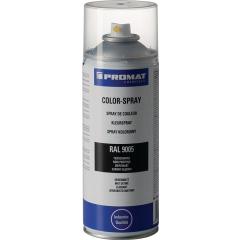 Colorspray tiefschwarz seidenmatt RAL 9005 400ml Spraydose TECWERK | 6 Stück