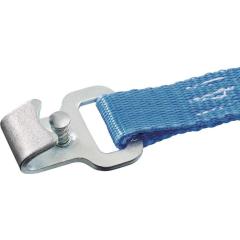 Zurrgurt DIN12195-2 L.4m B.25mm m.Ratsche+Flachhaken m.Sicherung LC U 1500daN TW