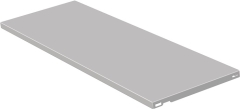 Stahlfachboden B.800mm T.250mm STA weiß ALFER ELEMENT SYSTEM