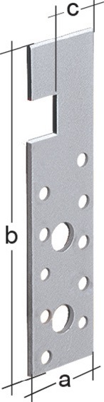 Holz-Eisen-Anker, | Stahl sdmverz., 180 x 30 x 4 mm | - 50 Stück