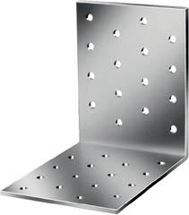 Lochplattenwinkel, | Stahl sdmverz., 60 x 60 x 40 x 2,5 mm | - 50 Stück