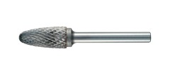 Frässtift RBF D.3mm Kopf-L.12mm Schaft-D.3mm HM Verz.Normal,fein TECWERK