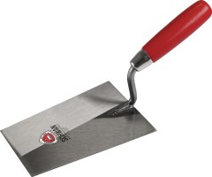 Tiroler Maurerkelle L.295mm B.115mm Holzheft,S-Hals gehärteter VA SCHWAN | 10 Stück