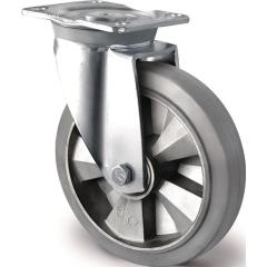 Schwerlastlenkrolle D.125mm Trgf.300kg Lenkrolle Elastikgummi