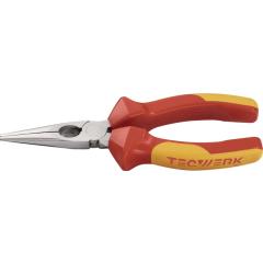 Flachrundzange L.160mm Mehrkomp.-Hüllen TECWERK
