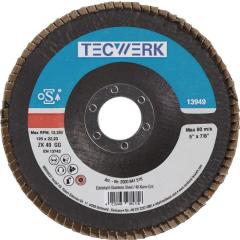 Fächerscheibe D.115mm K.120 kon.INOX ZK TECWERK | 10 Stück