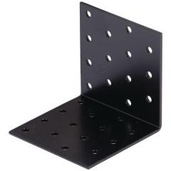 Lochplattenwinkel ETA-08/0165 H80xB80xS2,5mm STA roh,verzinkt,schwarz ku.-besch. | 25 Stück