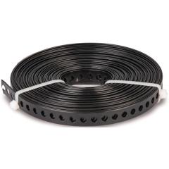 Lochband Band-B12x0,8mm L.10m verzinkt,schwarz ku.-besch.GAH | 5 Stück