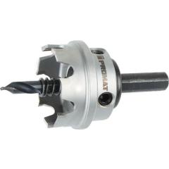 Lochsäge D.54 (PG42)mm Schnitt-T.4mm HM-bestückt m.Bohrer u.Feder PROMAT