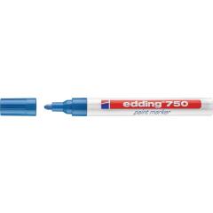 Lackmarker 750 blau Strich-B.2-4mm Rundspitze EDDING | 10 Stück