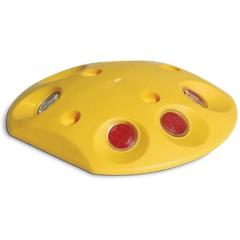 Markierungsknopf m.weißen/roten Reflektoren PP