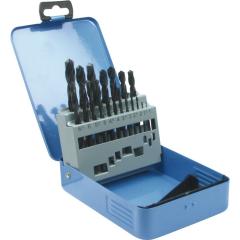 Spiralbohrersatz DIN338 Typ N - Ø 1-10x0,5 mm HSS-R 19tlg.Metallkassette