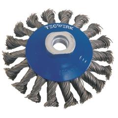 Kegelbürste D.115mm Drahtstärke 0,5mm STA 15mm 12500min-¹ TECWERK