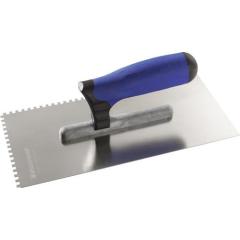 Glättekelle L.280mm B.130mm Zahn 10x10 VA S.0,7mm PROMAT | 10 Stück