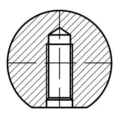 DIN 319 Kunststoff Form C 20 M 5 | schwarz | Innengewinde ohne Buchse  | 25 Stück