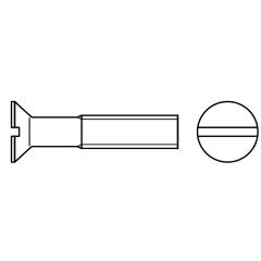 Senkschrauben DIN 963 4.8 | M 5 x 16 mm | galv. verzinkt | 1000 Stück