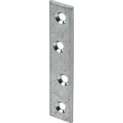Verbindungsblech L.80mm B.15mm S.2mm STA blau verz.VORMANN | 100 Stück