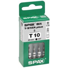SPAX-Torx Bit mit Zapfen T10, Länge: 25 mm | 5 Stück