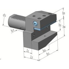 Radialwerkzeughalter B2 DIN 69880 VDI30 li.TECWERK
