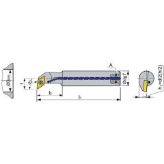Bohrstange A1012K-SDUCR 07 re.vern.m.IK TECWERK