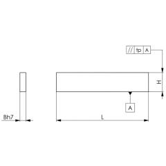 Parallelanschlagpaar Nr.6350 f.Nutbreite 24mm H.80mm AMF