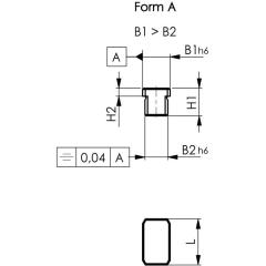 Nutenstein DIN 6323 Nennmaß der Nut 14/20mm Form A lose sitzend AMF