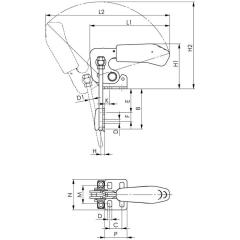 Verschlussspanner Nr.6848VNI Gr.3 vertikal AMF